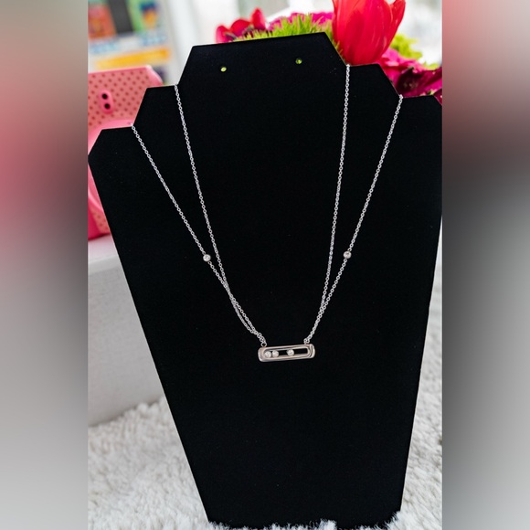 Jewelry - Elegant Silver Double Chain Necklace